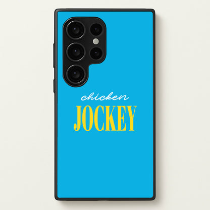 Chicken Jockey Blue  - Minecraft Phone Case for Galaxy S24 Ultra