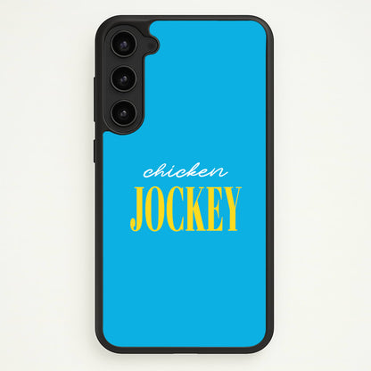 Chicken Jockey Blue  - Minecraft Phone Case for Galaxy S23
