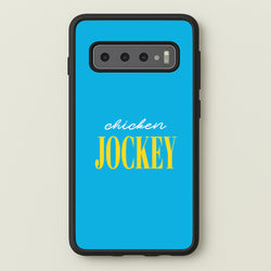 Chicken Jockey Blue  - Minecraft Phone Case for Galaxy S10