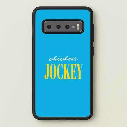 Chicken Jockey Blue  - Minecraft Phone Case for Galaxy S10 Plus