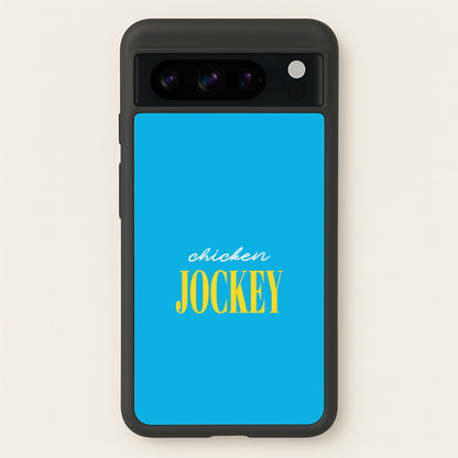 Chicken Jockey Blue  - Minecraft Phone Case for Google Pixel 8 Pro