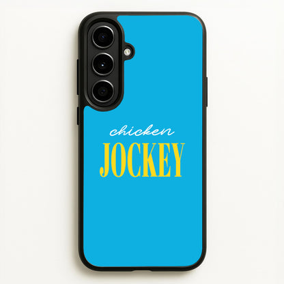 Chicken Jockey Blue  - Minecraft Phone Case for Galaxy A56