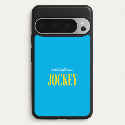 Chicken Jockey Blue  - Minecraft Phone Case for Google Pixel 9 Pro XL