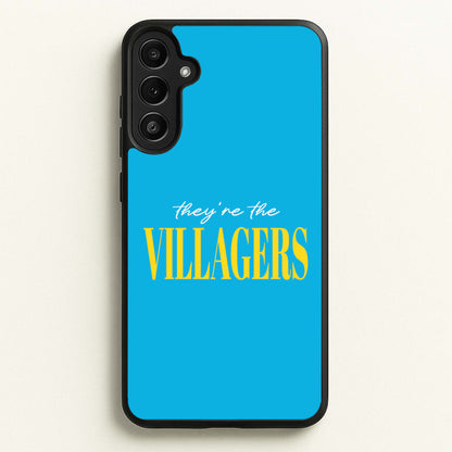 They're The Villagers Blue  - Minecraft Phone Case for Galaxy A36