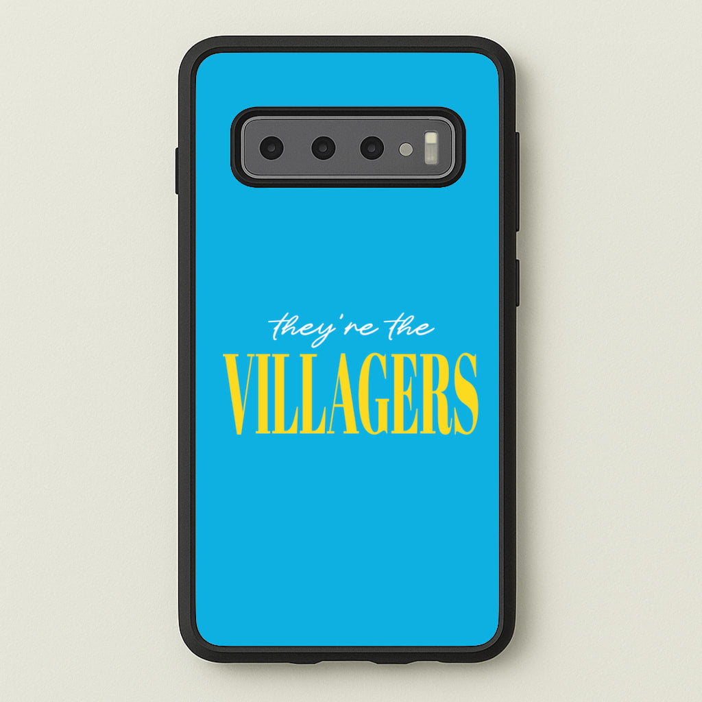 They're The Villagers Blue  - Minecraft Phone Case for Galaxy S10