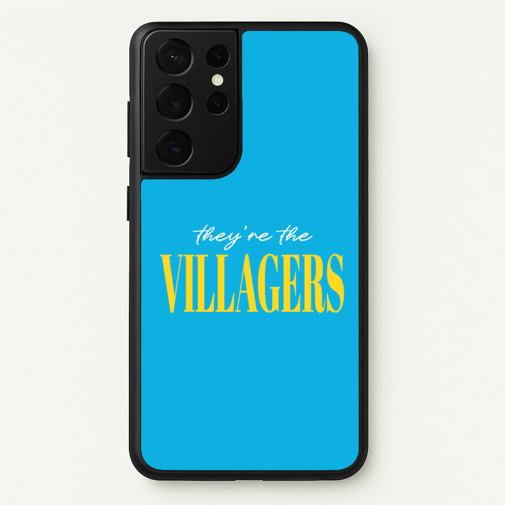 They're The Villagers Blue  - Minecraft Phone Case for Galaxy S21 Ultra