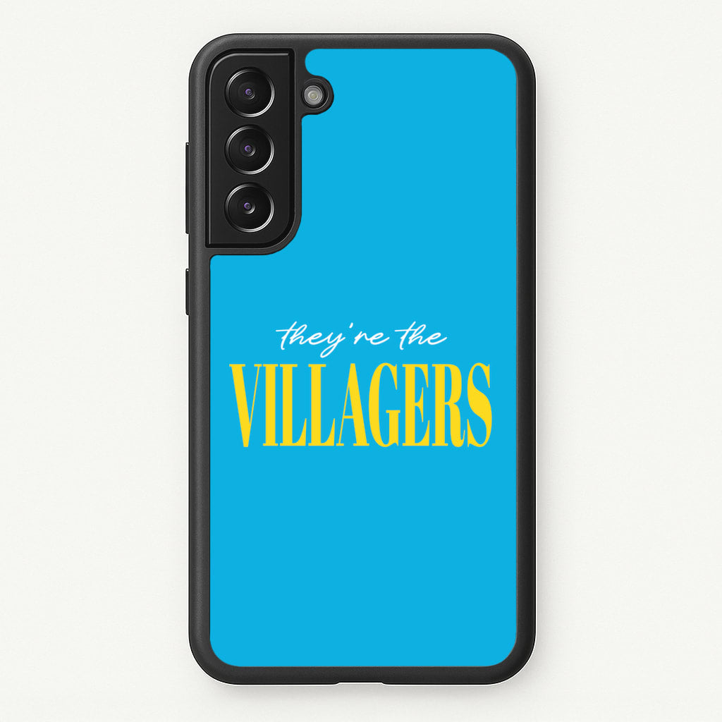 They're The Villagers Blue  - Minecraft Phone Case for Galaxy S21