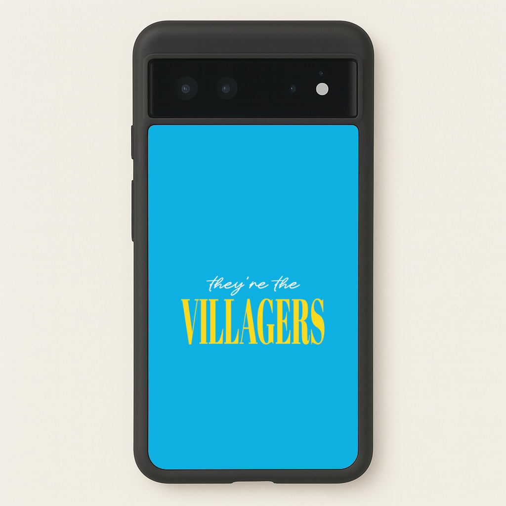 They're The Villagers Blue  - Minecraft Phone Case for Google Pixel 6