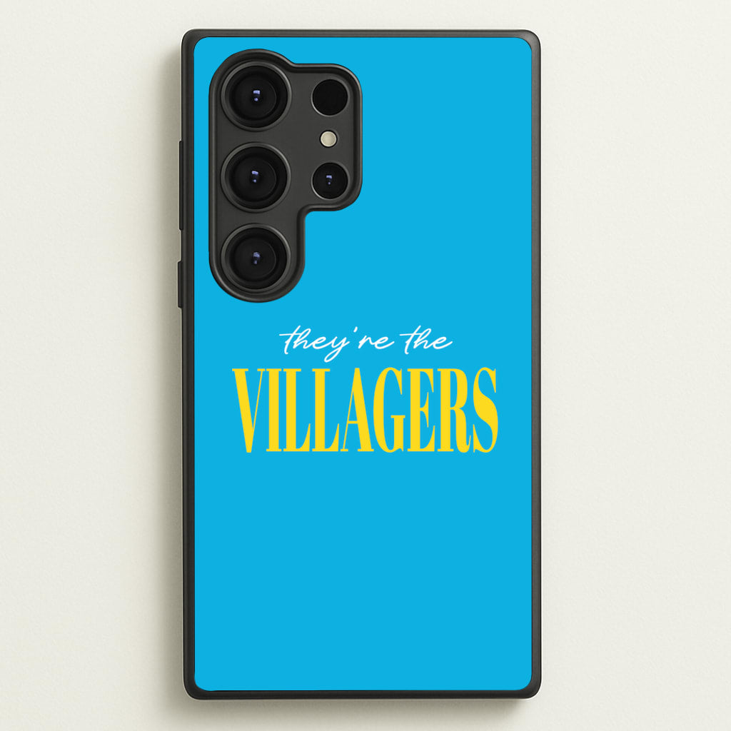 They're The Villagers Blue  - Minecraft Phone Case for Galaxy S25 Ultra