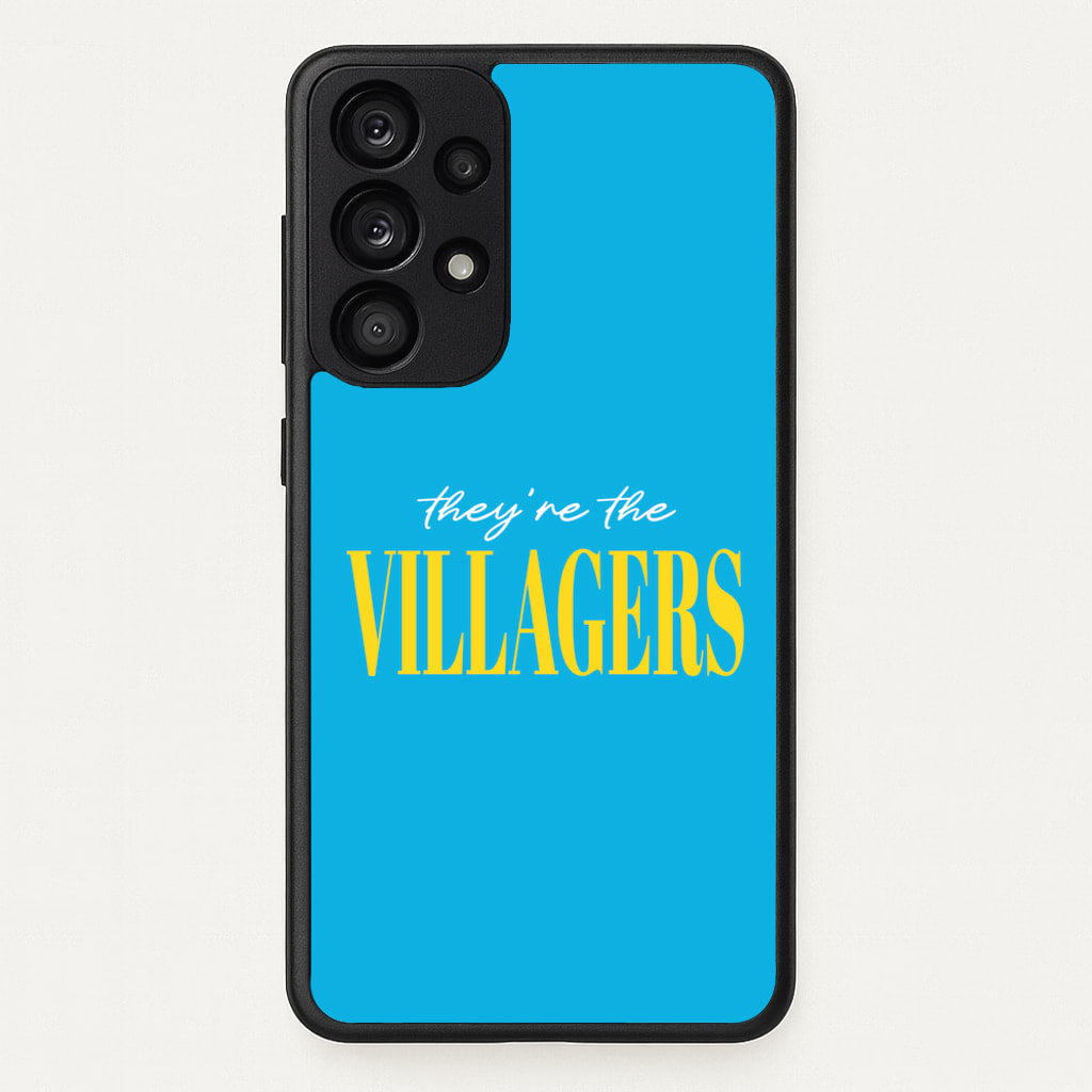 They're The Villagers Blue  - Minecraft Phone Case for Galaxy A53