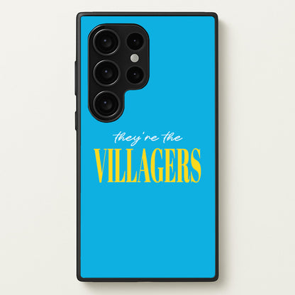 They're The Villagers Blue  - Minecraft Phone Case for Galaxy S24 Ultra