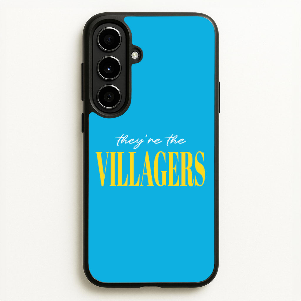 They're The Villagers Blue  - Minecraft Phone Case for Galaxy A56