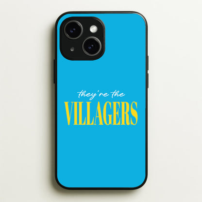 They're The Villagers Blue  - Minecraft Phone Case for iPhone 15
