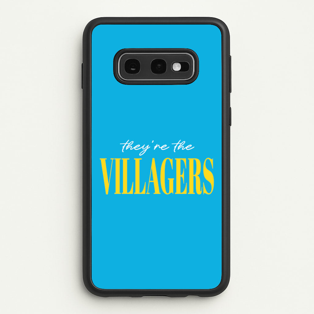 They're The Villagers Blue  - Minecraft Phone Case for Galaxy S10e