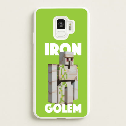Iron Golem  - Minecraft Phone Case for Galaxy S9