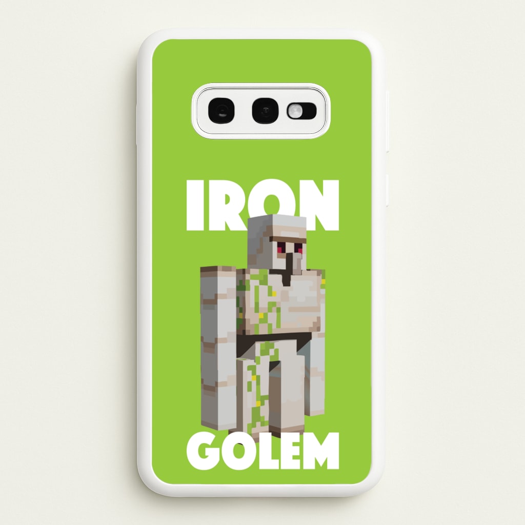 Iron Golem  - Minecraft Phone Case for Galaxy S10e
