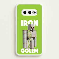 Iron Golem  - Minecraft Phone Case for Galaxy S10e