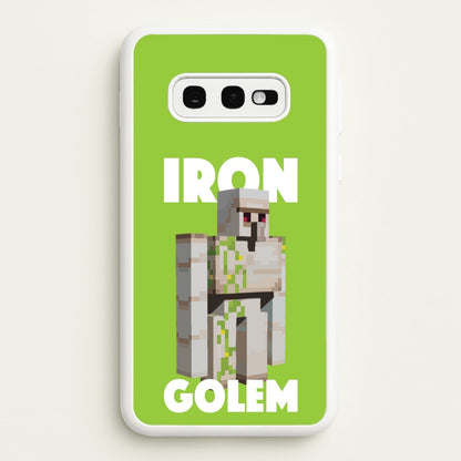 Iron Golem  - Minecraft Phone Case for Galaxy S10e