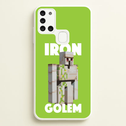 Iron Golem  - Minecraft Phone Case for Galaxy A21s