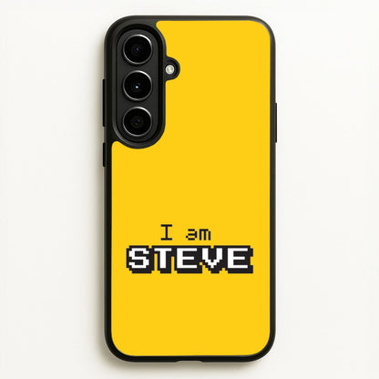 I Am Steve  - Minecraft Phone Case for Galaxy A56