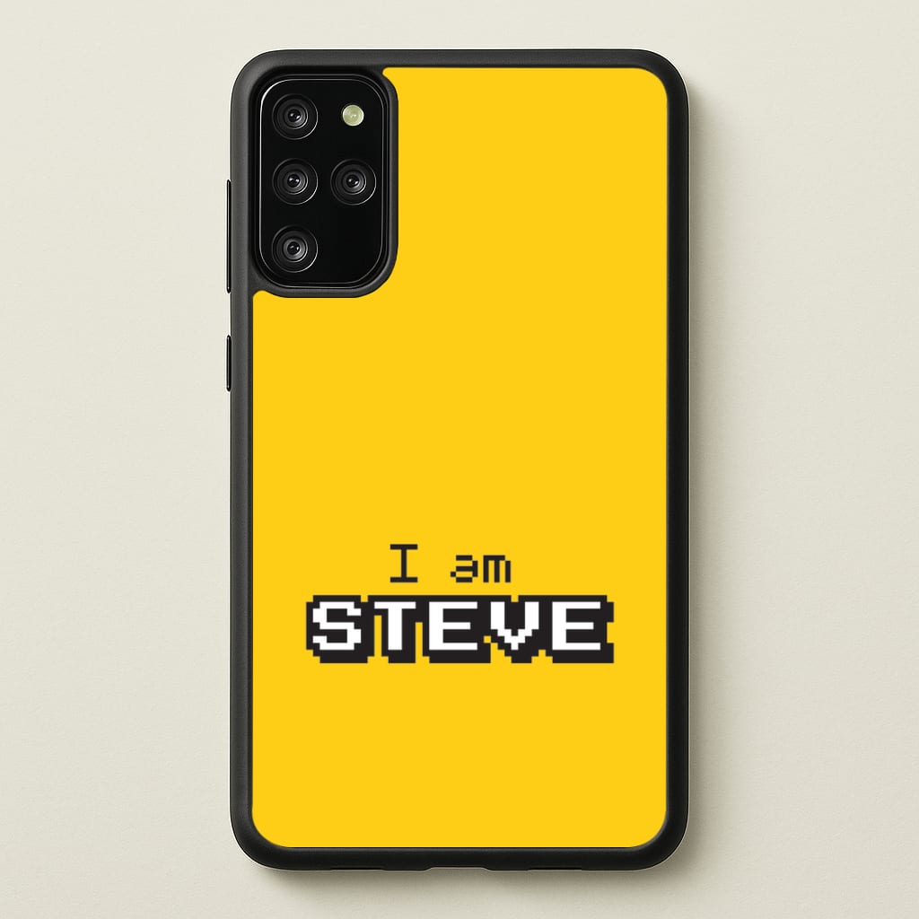 I Am Steve  - Minecraft Phone Case for Galaxy S20 Plus