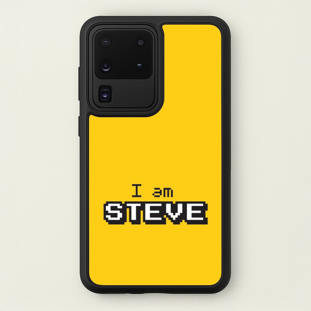 I Am Steve  - Minecraft Phone Case for Galaxy S20 Ultra