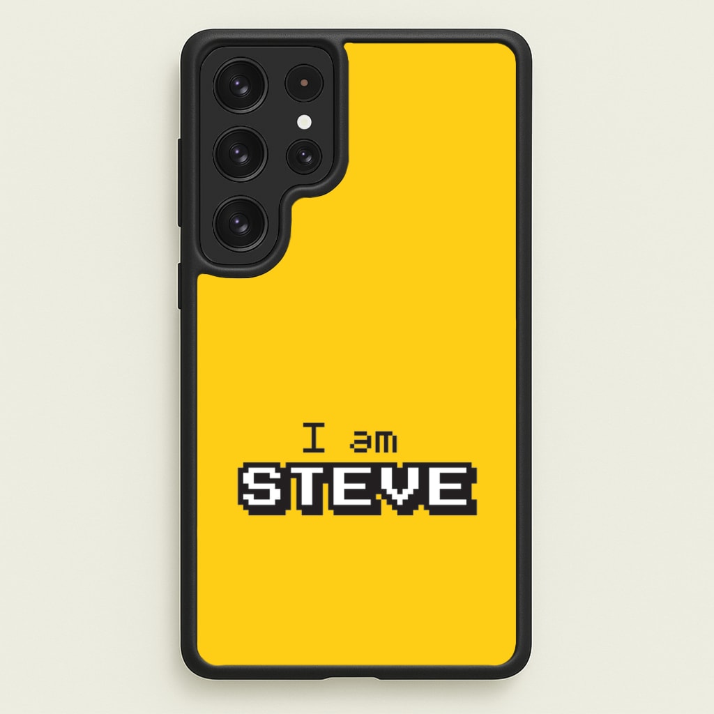 I Am Steve  - Minecraft Phone Case for Galaxy S22 Ultra