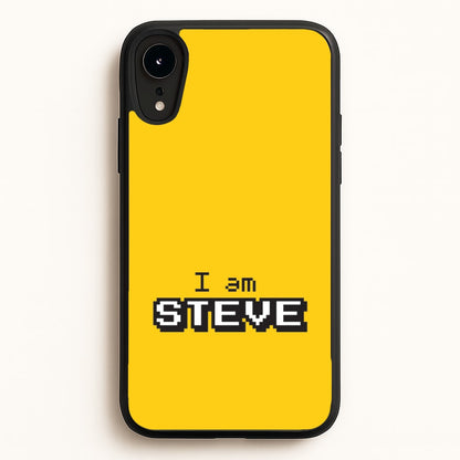 I Am Steve  - Minecraft Phone Case for iPhone XR