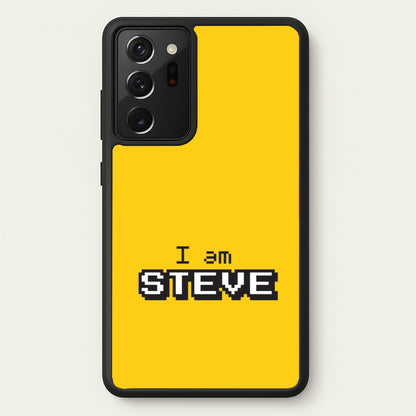 I Am Steve  - Minecraft Phone Case for Galaxy Note 20 Ultra