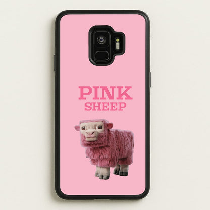 Pink Sheep  - Minecraft Phone Case for Galaxy S9