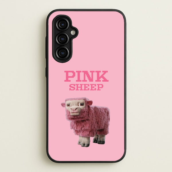 Pink Sheep  - Minecraft Phone Case for Galaxy A54