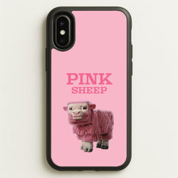 Pink Sheep  - Minecraft Phone Case for iPhone X / XS