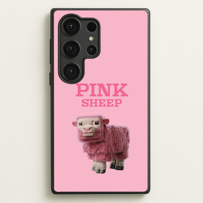 Pink Sheep  - Minecraft Phone Case for Galaxy S25 Ultra