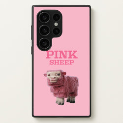 Pink Sheep  - Minecraft Phone Case for Galaxy S24 Ultra
