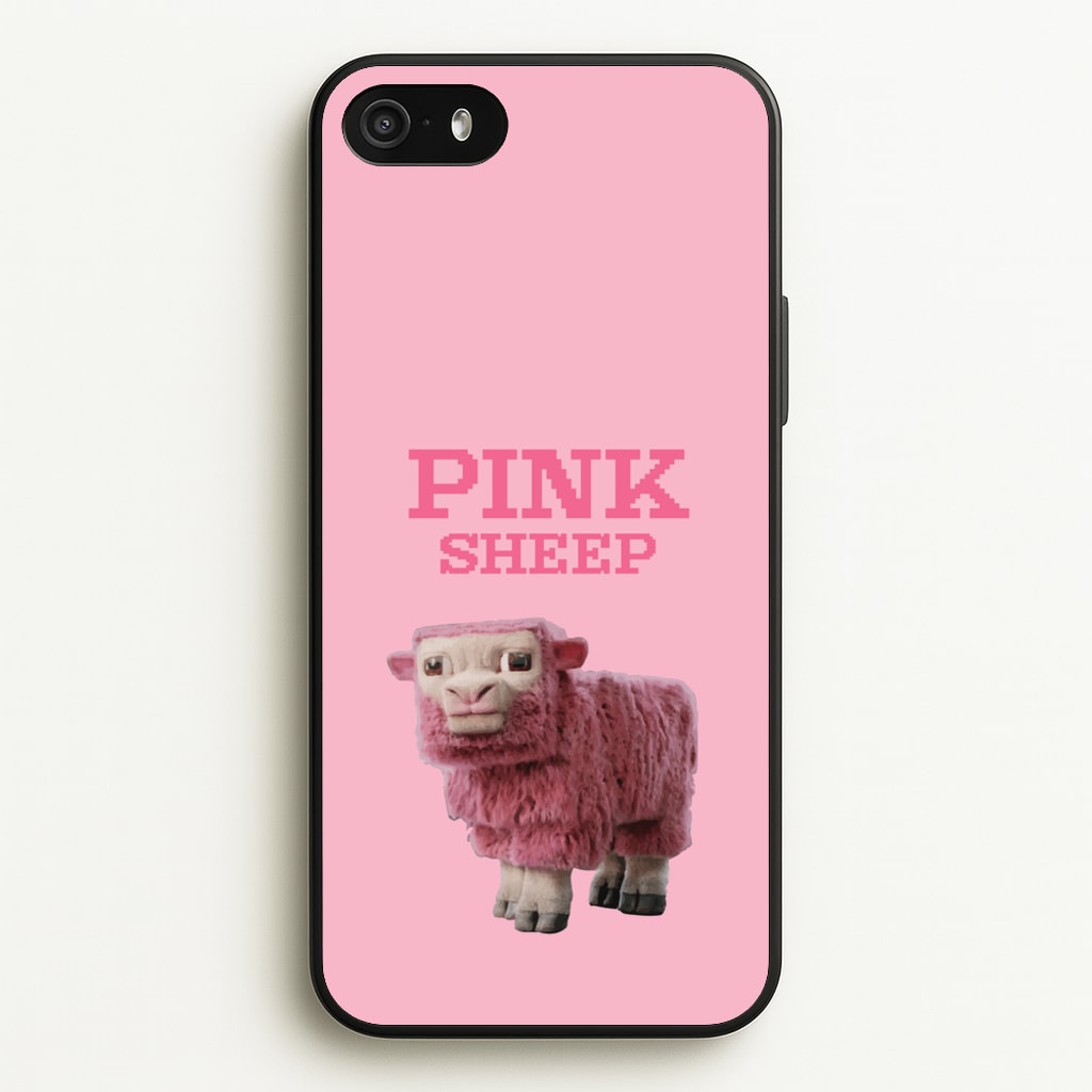 Pink Sheep  - Minecraft Phone Case for iPhone 5 / 5s / SE 2016
