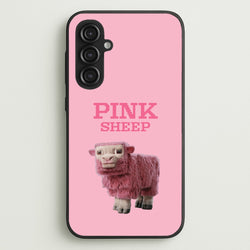 Pink Sheep  - Minecraft Phone Case for Galaxy S23FE
