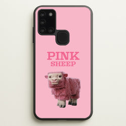 Pink Sheep  - Minecraft Phone Case for Galaxy A21s