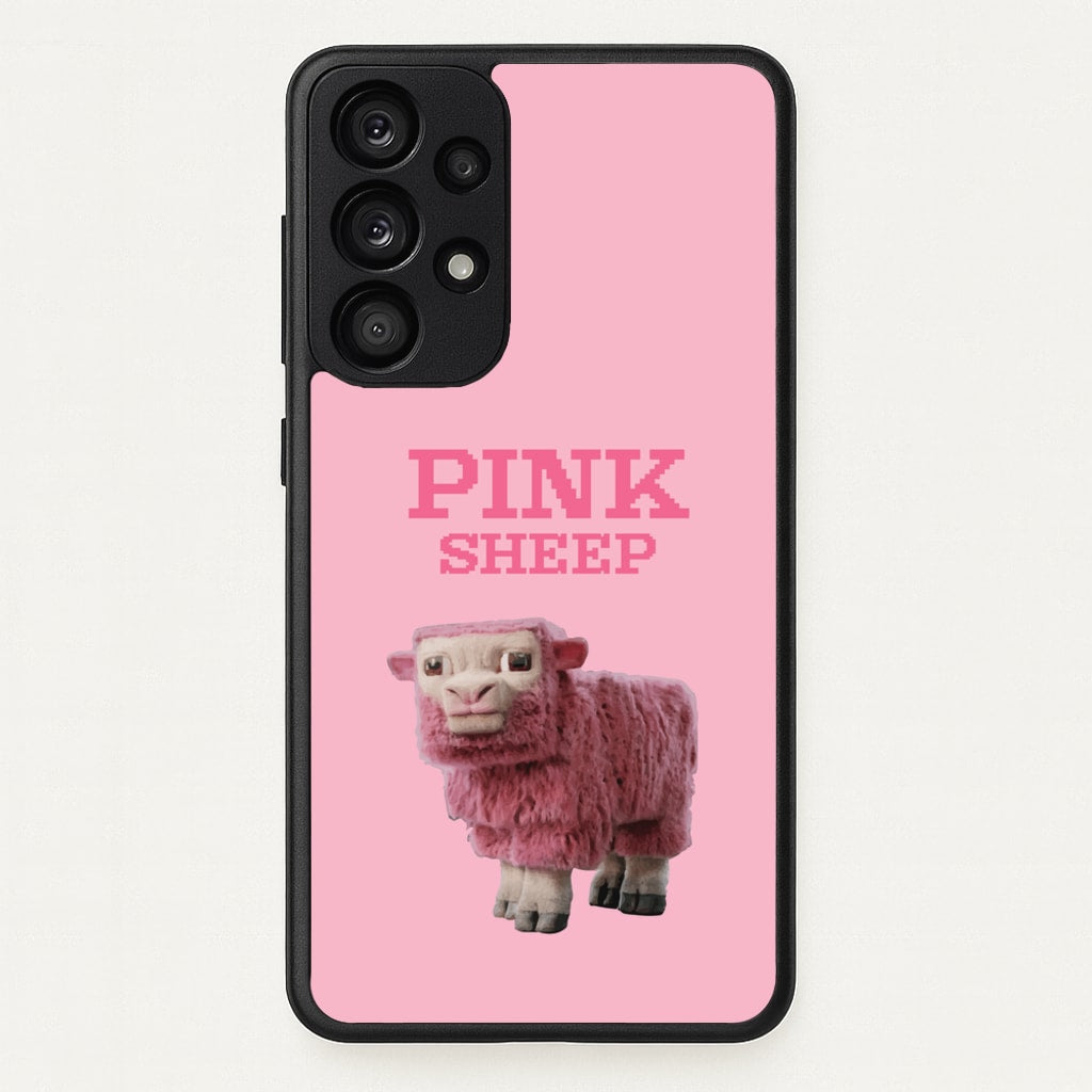 Pink Sheep  - Minecraft Phone Case for Galaxy A53