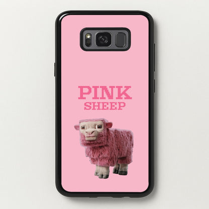 Pink Sheep  - Minecraft Phone Case for Galaxy S8