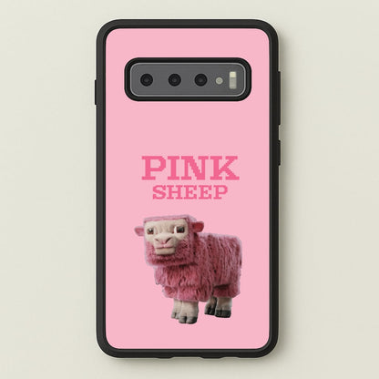 Pink Sheep  - Minecraft Phone Case for Galaxy S10