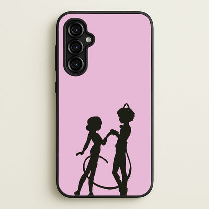 Ladybug And Cat Noir  - Miraculous Phone Case for Galaxy A54
