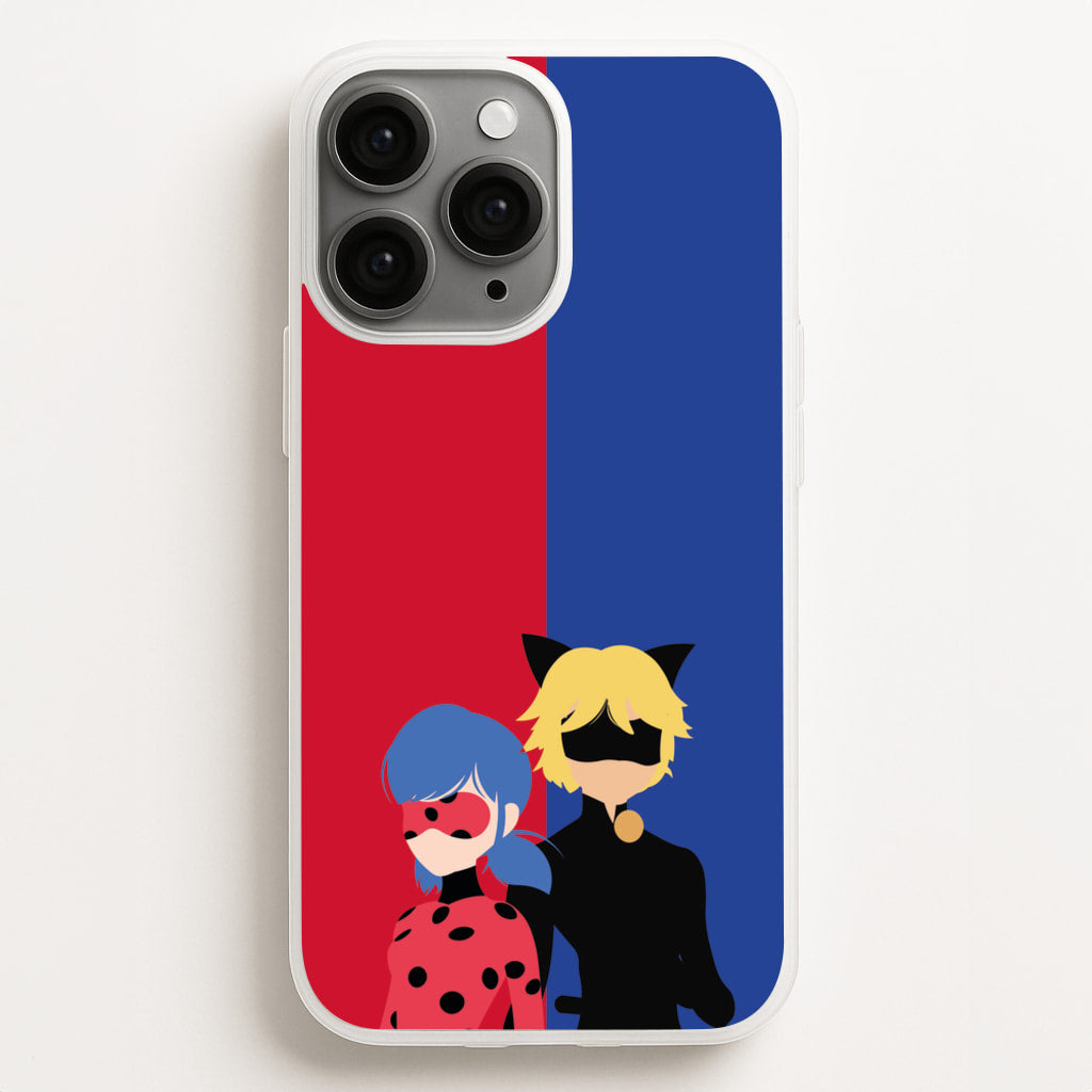 Red And Blue  - Miraculous Phone Case for iPhone 16 Pro Max