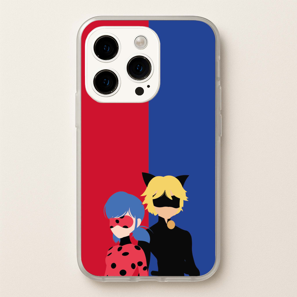 Red And Blue  - Miraculous Phone Case for iPhone 15 Pro
