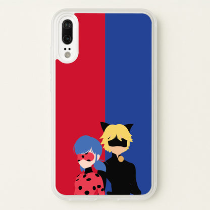 Red And Blue  - Miraculous Phone Case for Huawei P20
