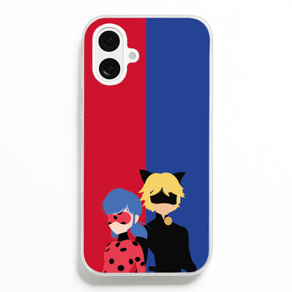 Red And Blue  - Miraculous Phone Case for iPhone 16 Plus