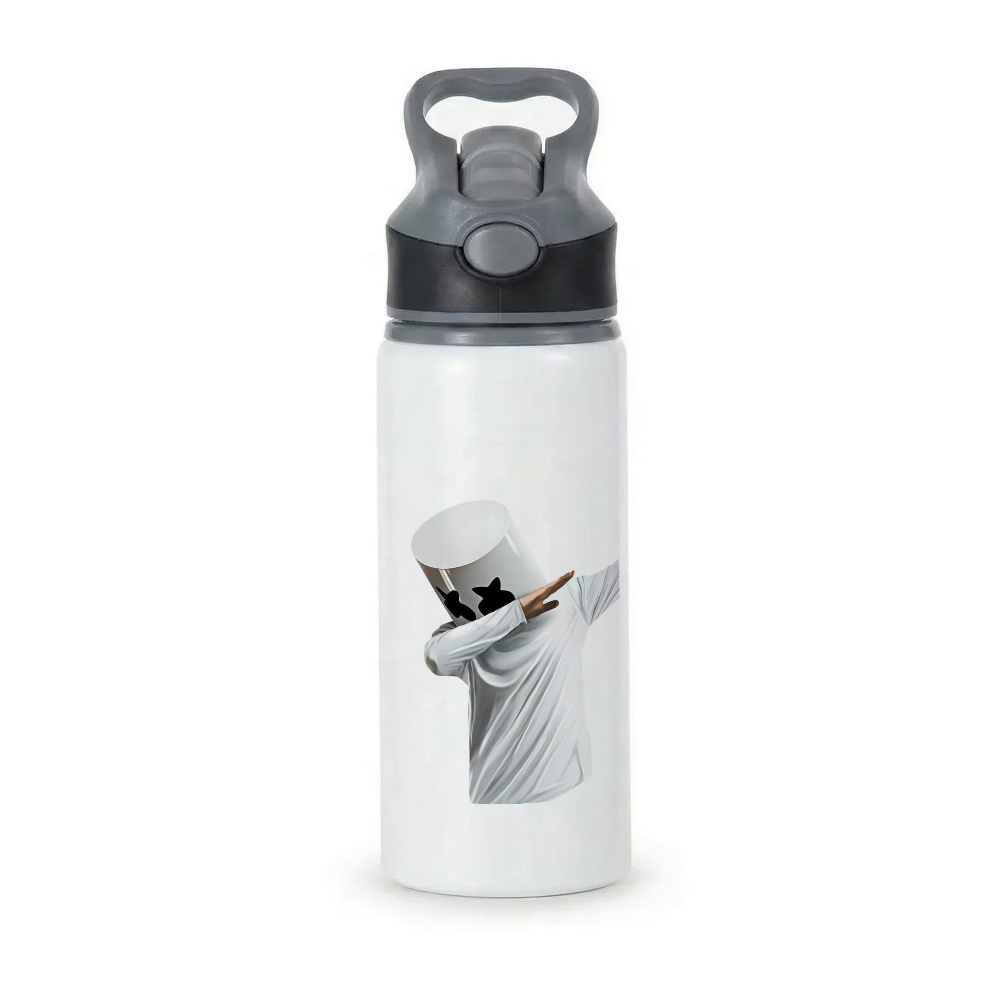 White Helmet DJ Dab Active Water Bottle - Black