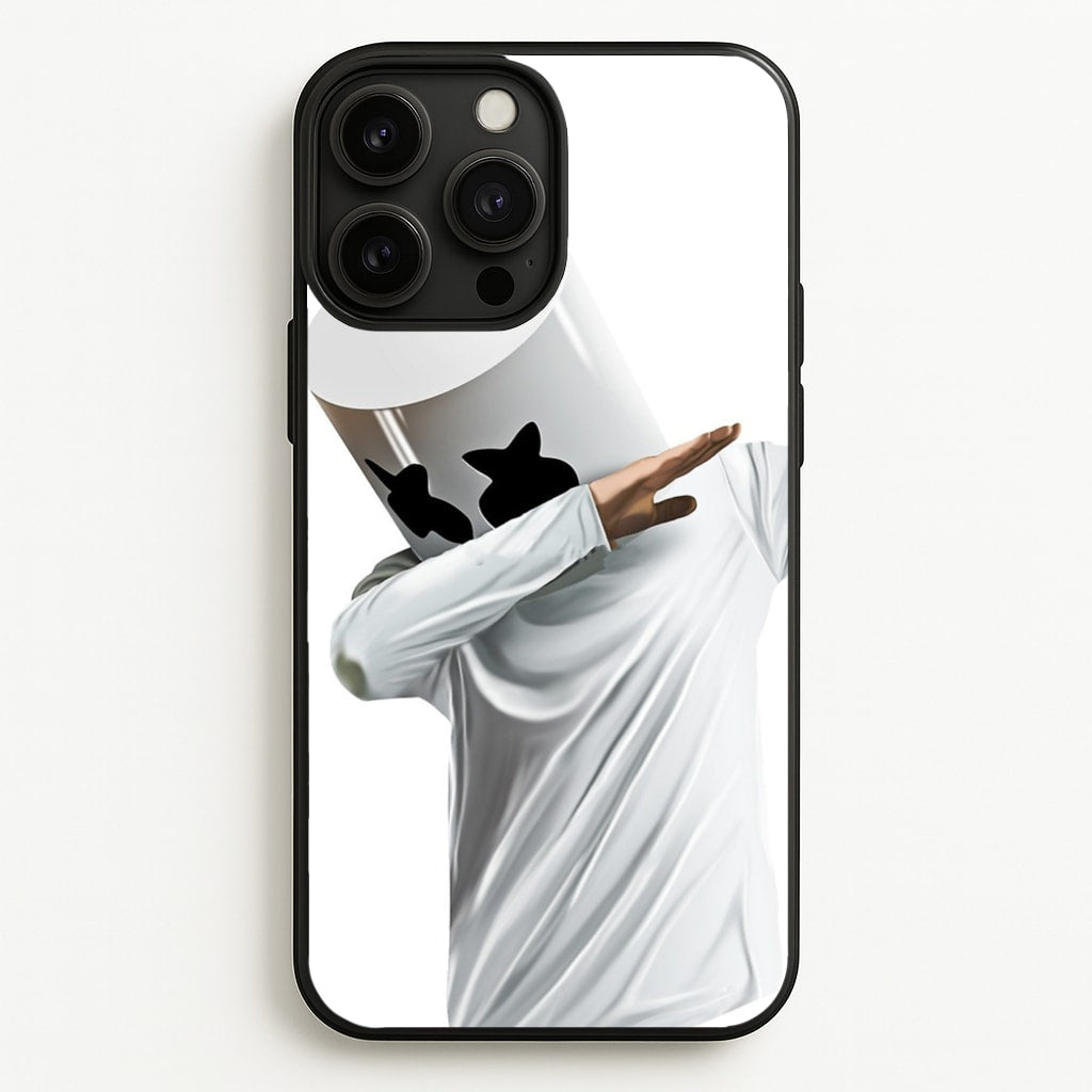 White Helmet DJ Dab  - Marshmello Phone Case for iPhone 13 Pro Max