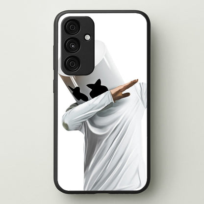 White Helmet DJ Dab  - Marshmello Phone Case for Galaxy A15