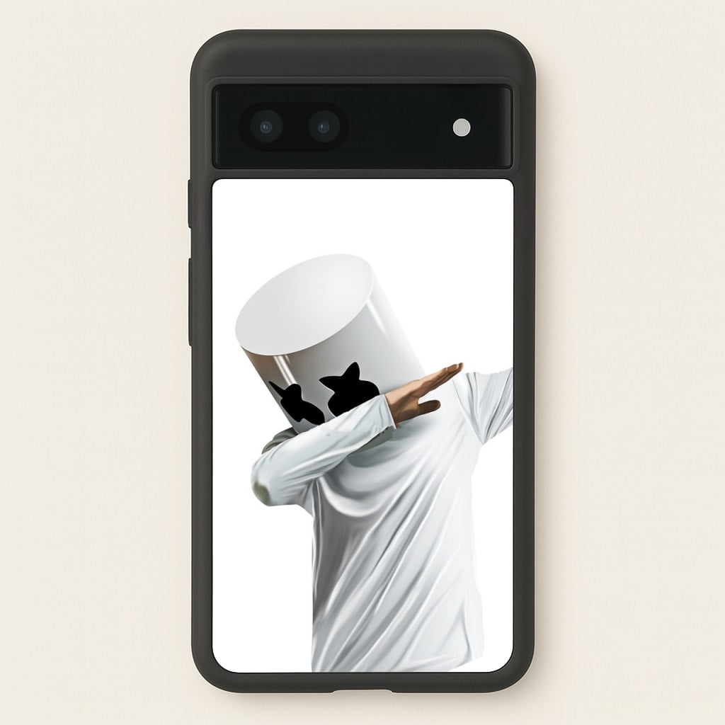 White Helmet DJ Dab  - Marshmello Phone Case for Google Pixel 6a
