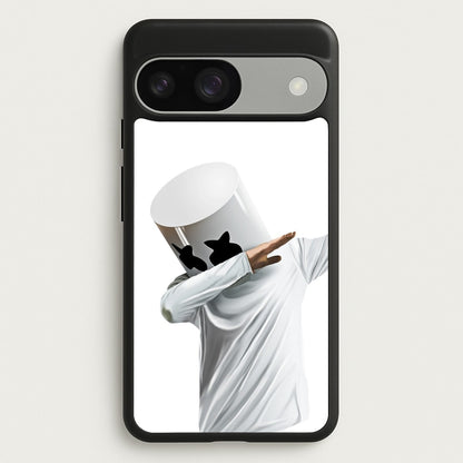 White Helmet DJ Dab  - Marshmello Phone Case for Google Pixel 9 / 9 Pro